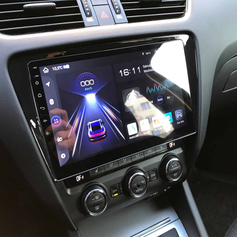 Navigatie Skoda Octavia 3 (2013-2018) dedicata, MaxTech® PRO SERIES, 2 GB Ram 64 GB Rom, Carplay si Android auto, Ecran 10” HD Touch, GPS, Wifi, Bluetooth, Radio, USB, EQ, DSP, Waze