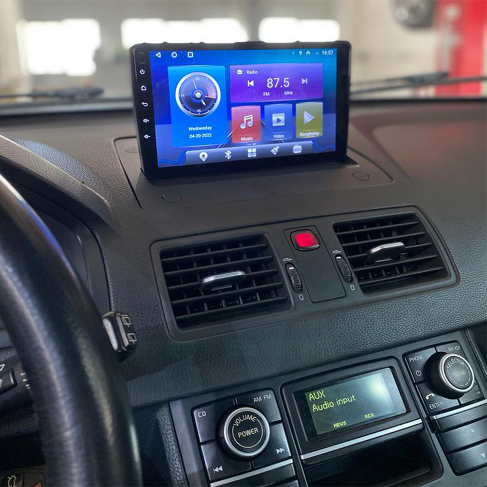 Navigatie Volvo XC90 I (2004-2013) dedicata, MaxTech® PRO SERIES, 4 GB Ram 64 GB Rom, Carplay si Android auto, Ecran 9 ” HD Touch, GPS, Wifi, Bluetooth, Radio, USB, EQ, DSP, Waze