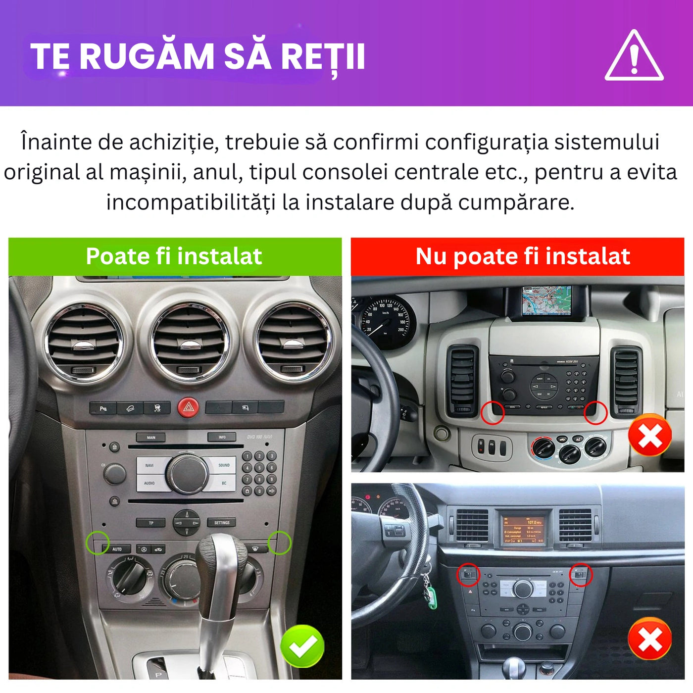 Posibile incompatibilități