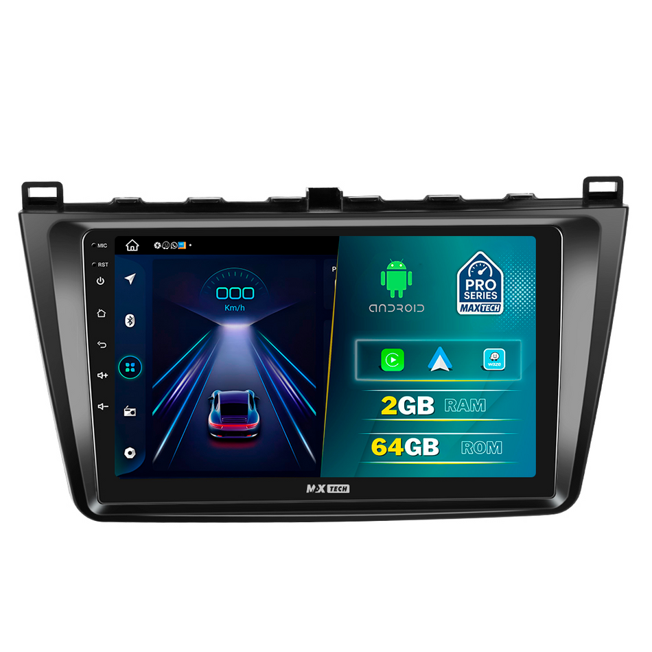 Navigatie BMW Seria 3 E90, E92, E93 (2005-2012) dedicata, MaxTech® PRO SERIES, 2 GB Ram 64 GB Rom, Carplay si Android auto, Ecran 9” HD Touch, GPS, Wifi, Bluetooth, Radio, USB, EQ, DSP, Waze