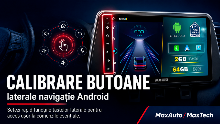 Calibrare Butoane Laterale Navigație Android MaxTech | Mapare taste fizice pas cu pas