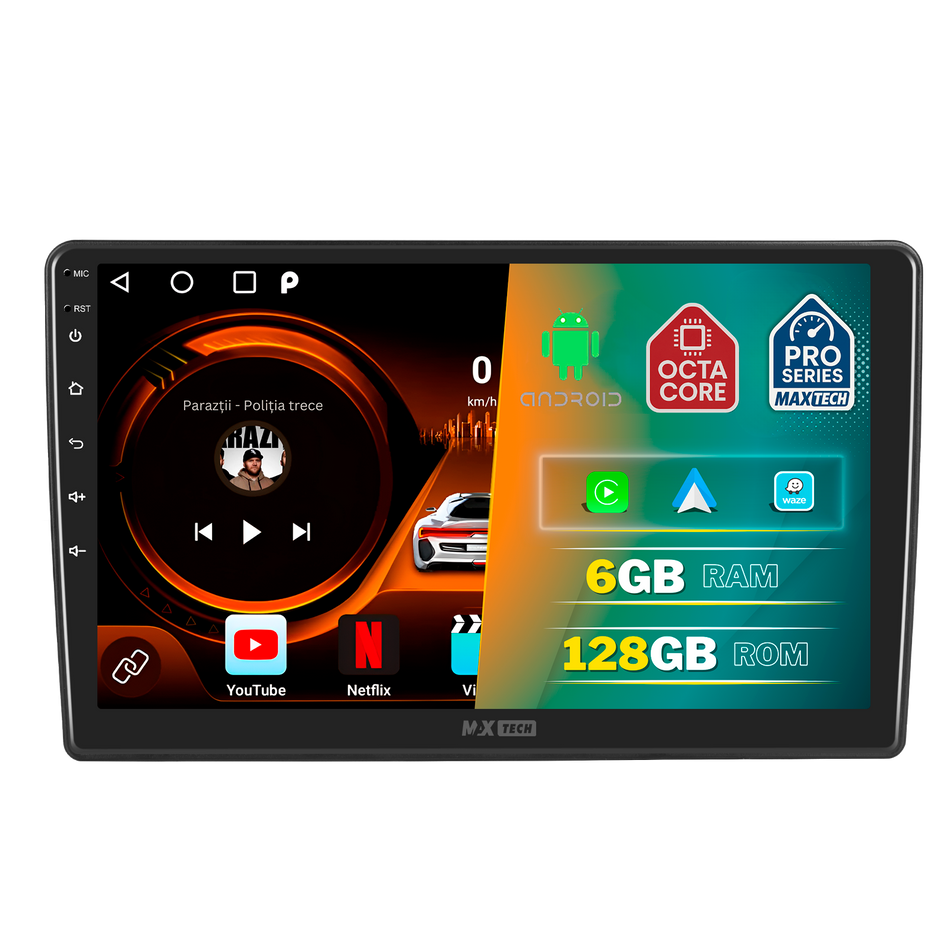 Navigatie Opel Zafira / Antara / Astra (2006-2010) dedicata, MaxTech® PRO SERIES, 6 GB Ram 128 GB Rom, Carplay si Android auto, Ecran 9” HD Touch, GPS, Wifi, Bluetooth, Radio, USB, EQ, DSP, Waze