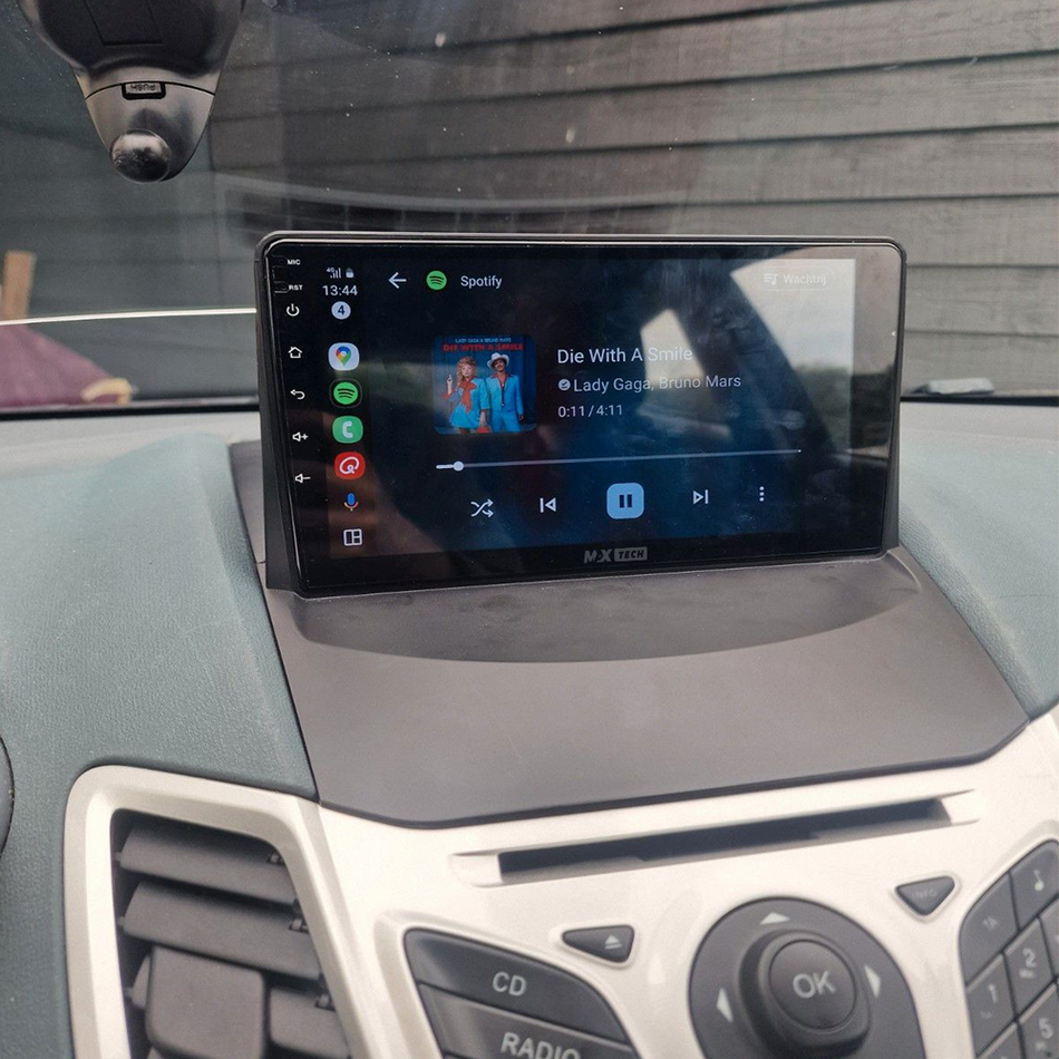 Navigatie Ford Fiesta Mk7 (2009-2014) dedicata, MaxTech® PRO SERIES, 8 GB Ram 128 GB Rom, OctaCore, Carplay si Android auto, Ecran 9” HD Touch, Sim 4G, ADI/HI-Res, GPS, Wifi, Bluetooth, Radio, USB, EQ, DSP, Waze