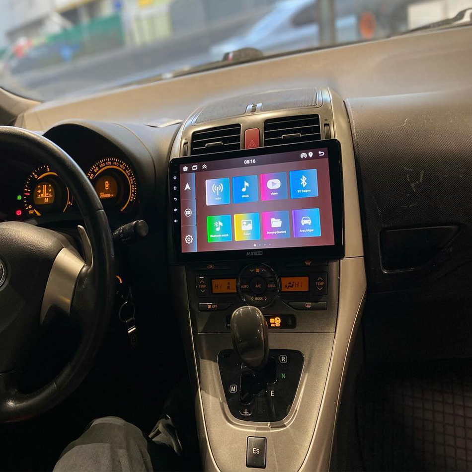 Navigatie Toyota Auris I (2007-2012) dedicata, MaxTech® PRO SERIES, 8 GB Ram 128 GB Rom, OctaCore, Carplay si Android auto, Ecran 10” HD Touch, Sim 4G, ADI/HI-Res, GPS, Wifi, Bluetooth, Radio, USB, EQ, DSP, Waze