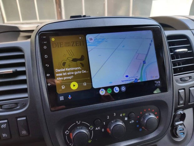 Navigatie Renault Trafic / Opel Vivaro B (2014-2019) dedicata, MaxTech® PRO SERIES, 2 GB Ram 64 GB Rom, Carplay si Android auto, Ecran 9” HD Touch, GPS, Wifi, Bluetooth, Radio, USB, EQ, DSP, Waze