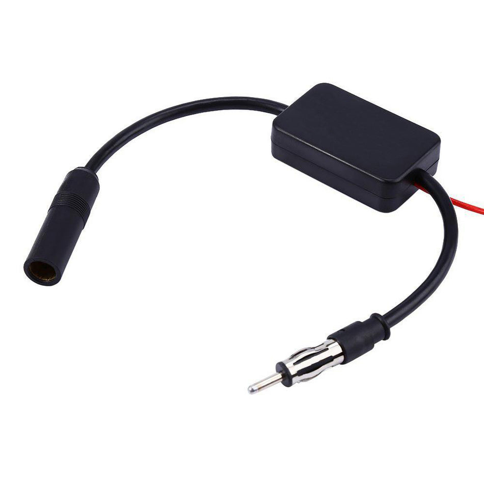 Adaptor amplificator semnal antena radio auto AM/FM 12V, mufa Motorola, fir alimentare cu siguranta
