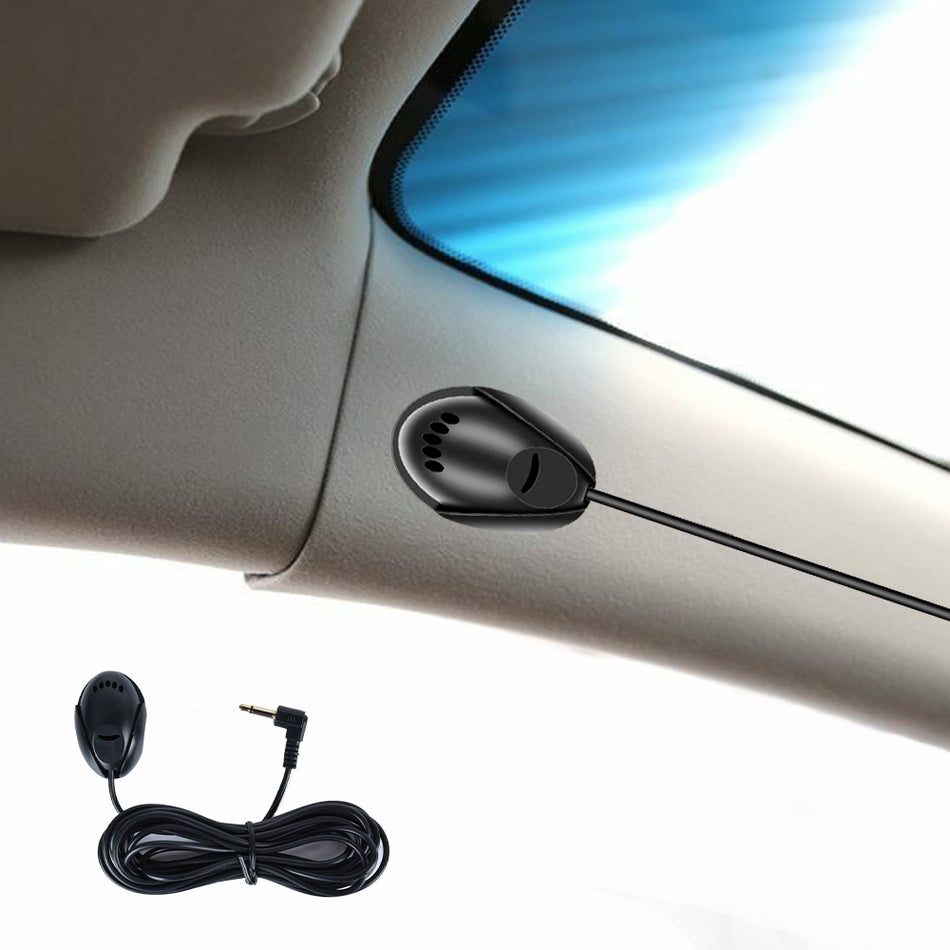 Microfon extern auto 3.5mm cu cablu 3m, adeziv dublu, pentru navigatii Android si sisteme multimedia auto
