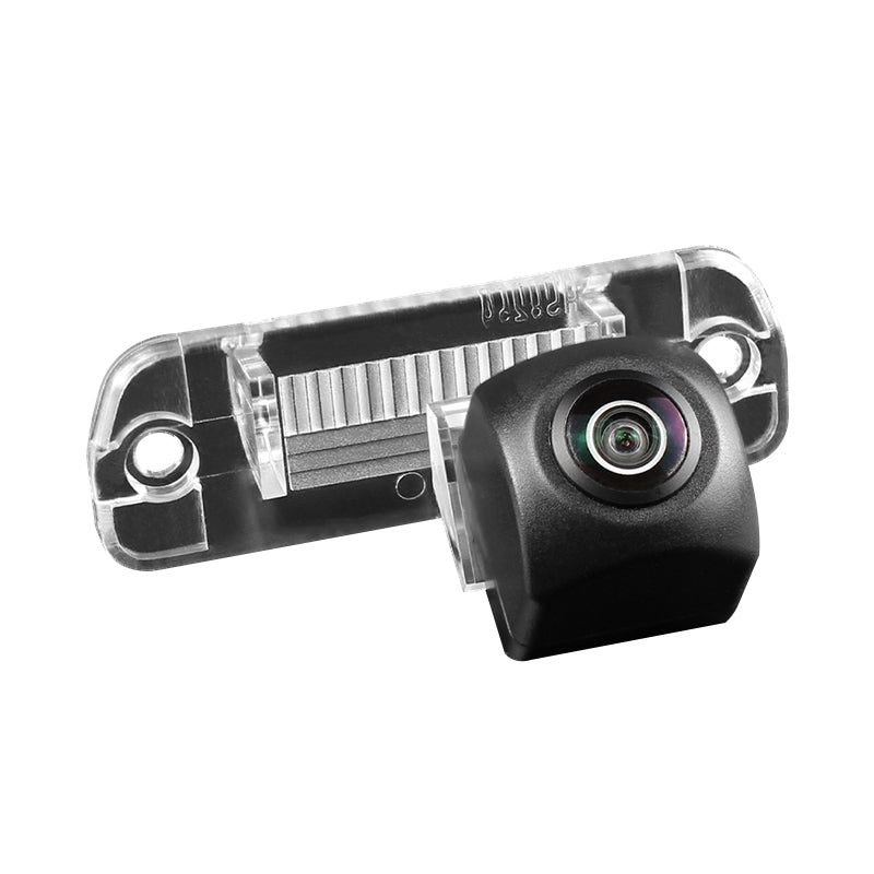 Camera marsarier Mercedes ML-Class GL-Class R-Class dedicata, MaxTech ULTRA, suport lampa numar OEM, Fisheye AHD 1080p / CVBS 720p, unghi 175 grade, RCA, navigatii Android aftermarket