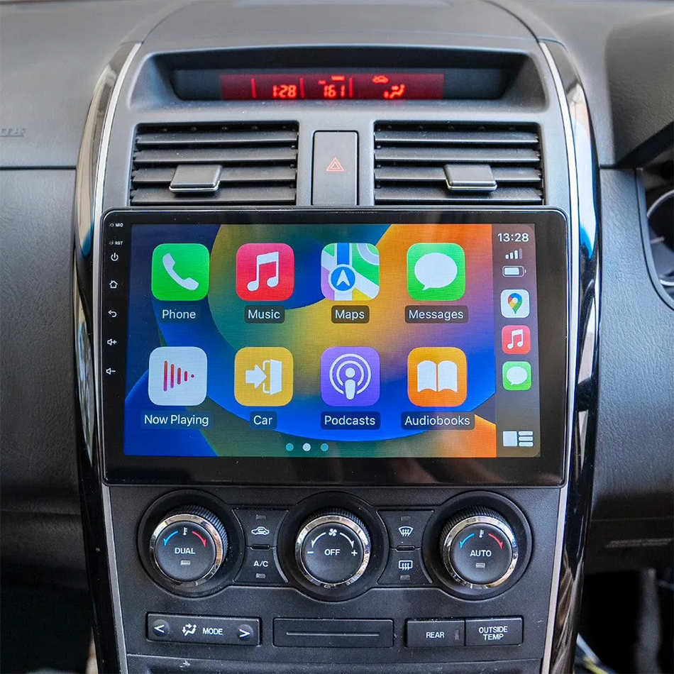 Navigatie Mazda CX-9 I (2007-2015) dedicata, MaxTech® PRO SERIES, 2 GB Ram 64 GB Rom, Carplay si Android auto, Ecran 10” HD Touch, GPS, Wifi, Bluetooth, Radio, USB, EQ, DSP, Waze