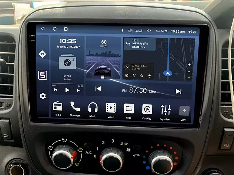 Navigatie Renault Trafic / Opel Vivaro B (2014-2019) dedicata, MaxTech® PRO SERIES, 4 GB Ram 64 GB Rom, Carplay si Android auto, Ecran 9 ” HD Touch, GPS, Wifi, Bluetooth, Radio, USB, EQ, DSP, Waze
