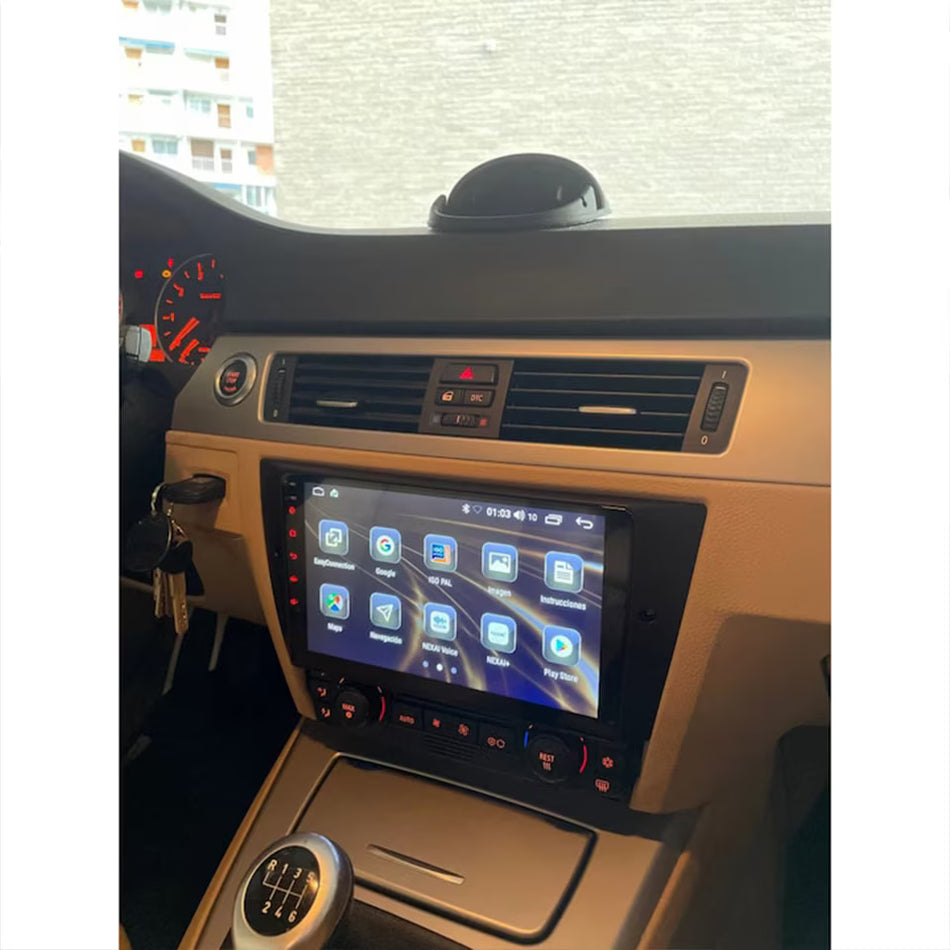 Navigatie BMW Seria 3 E90, E92, E93 (2005-2012) dedicata, MaxTech® PRO SERIES, 2 GB Ram 64 GB Rom, Carplay si Android auto, Ecran 9” HD Touch, GPS, Wifi, Bluetooth, Radio, USB, EQ, DSP, Waze