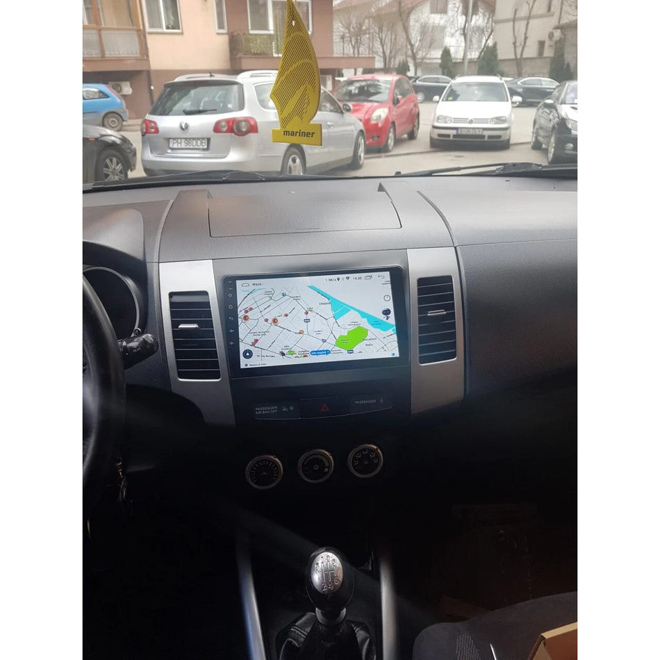 Navigatie Mitsubishi Outlander II (2008-2015) dedicata, MaxTech® PRO SERIES, 2 GB Ram 64 GB Rom, Carplay si Android auto, Ecran 9” HD Touch, GPS, Wifi, Bluetooth, Radio, USB, EQ, DSP, Waze