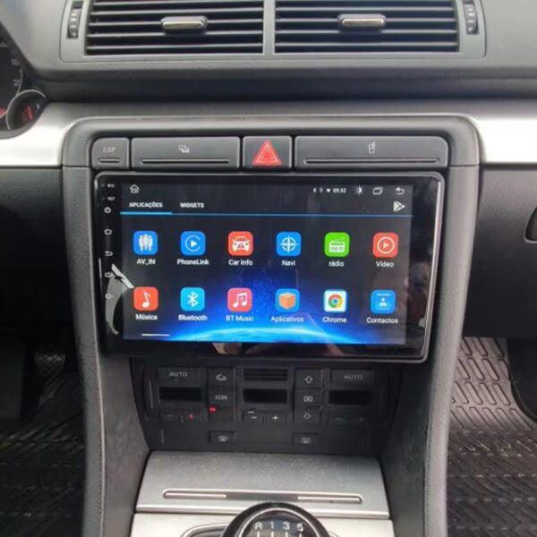 Navigatie Audi A4 B6/B7 (2002-2008) dedicata, MaxTech® PRO SERIES, 2 GB Ram 64 GB Rom, Carplay si Android auto, Ecran 9” HD Touch, GPS, Wifi, Bluetooth, Radio, USB, EQ, DSP, Waze