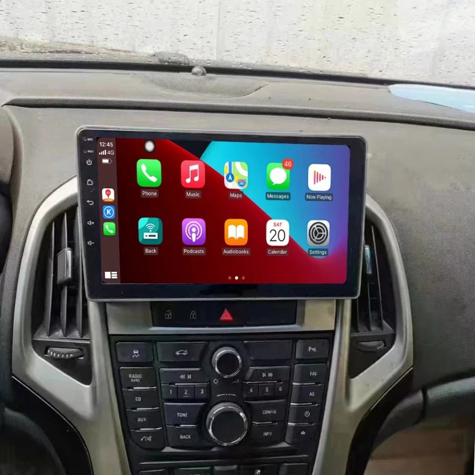 Navigatie Opel Astra J 2010–2017 dedicata, MaxTech® PRO SERIES, 8 GB Ram 128 GB Rom, OctaCore, Carplay si Android auto, Ecran 9” HD Touch, Sim 4G, ADI/HI-Res, GPS, Wifi, Bluetooth, Radio, USB, EQ, DSP, Waze