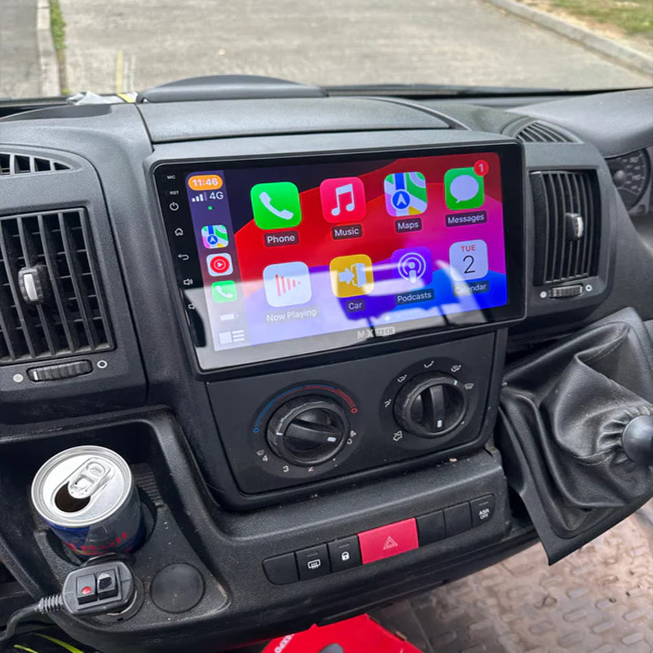 Navigatie Fiat Ducato X290 (2014-2021) facelift dedicata, MaxTech® PRO SERIES, 8 GB Ram 128 GB Rom, OctaCore, Carplay si Android auto, Ecran 9” HD Touch, Sim 4G, ADI/HI-Res, GPS, Wifi, Bluetooth, Radio, USB, EQ, DSP, Waze
